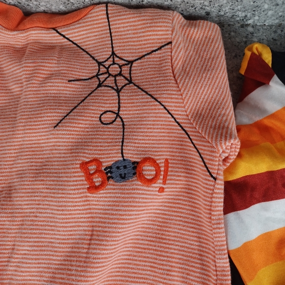 Halloween Thanksgiving Baby 6-9 Months One Piece Footie Outfit Bundle - Picture 8 of 8